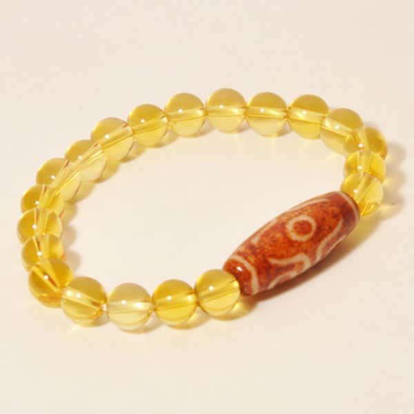 Браслет Дзи 2 глаза