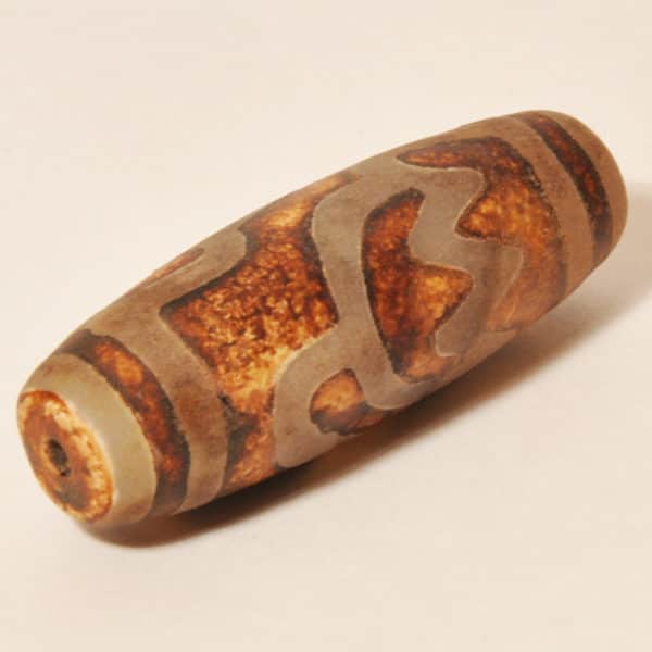 Бусина Дзи алтарная Лотос