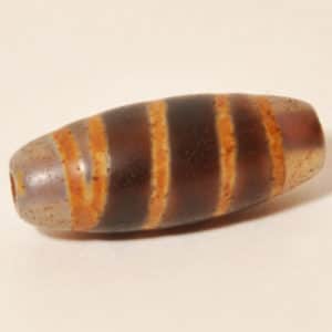 Бусина Дзи Полосатая (Спираль) Бусина Дзи Полосатая (Спираль)