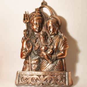 Шива Парвати Ганеша панно