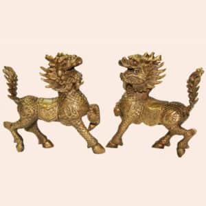 Цилинь из бронзы