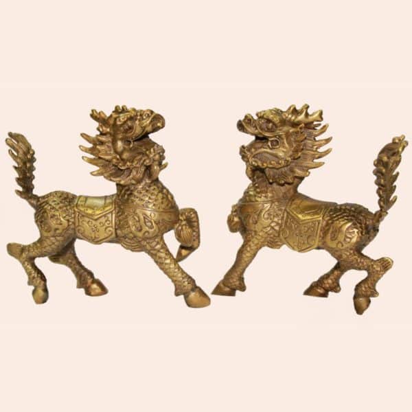 Цилинь из бронзы