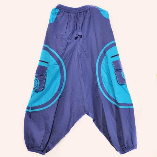 Сине-бирюзовые шаровары