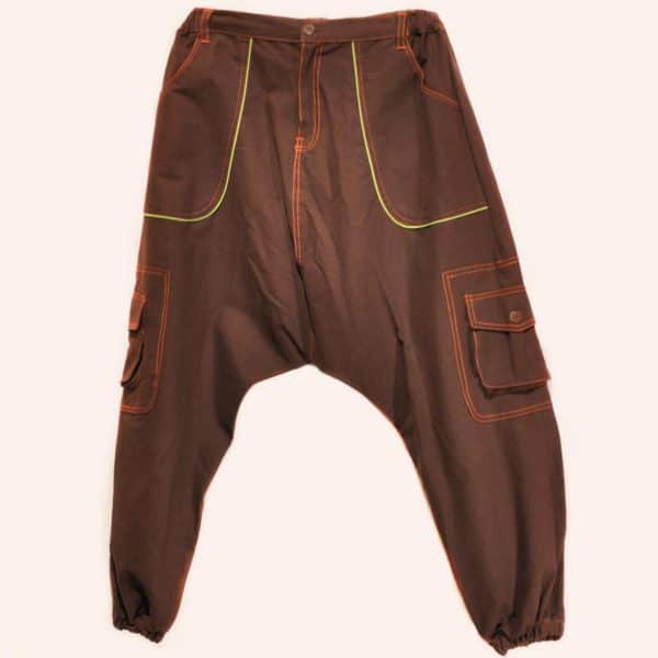 Коричневые джинсовые афгани