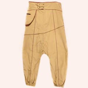 Бежевые дизайнерские брюки