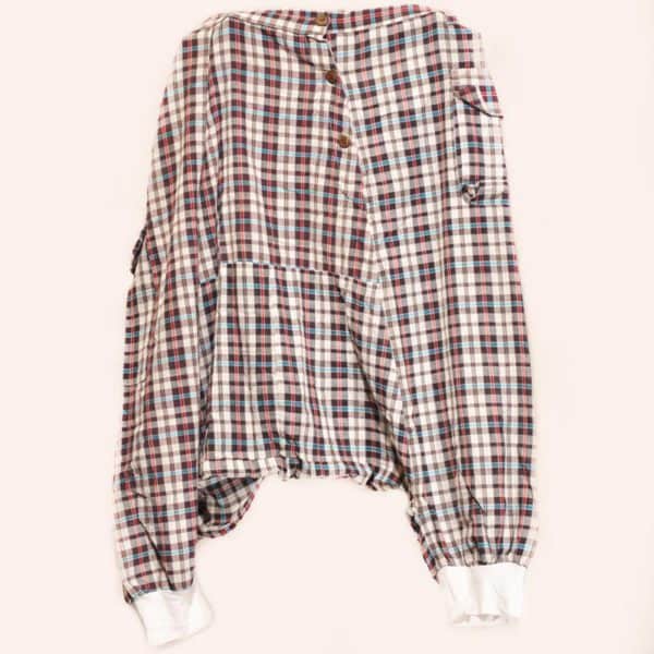 Афгани Светло-бежевая шотландка