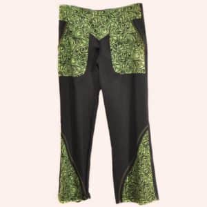 Чёрно-зелёные брюки Чёрно-зелёные брюки