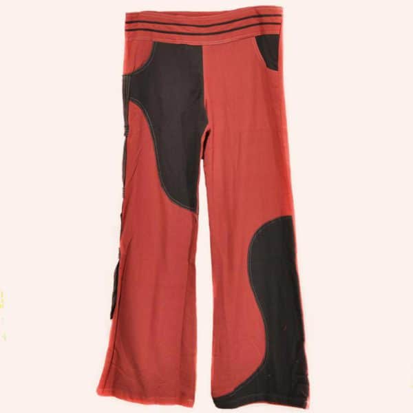 Чёрно-красные брюки