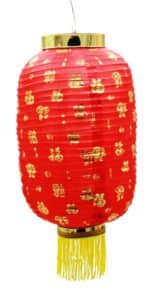 Фонарик из шелка с иероглифами