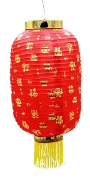 Фонарик из шелка с иероглифами