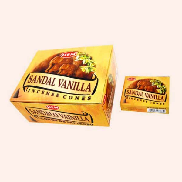 Благовония конусы HEM Sandal Vanilla Сандал Ваниль
