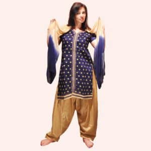 Сине-бежевый шальвар камиз Сине-бежевый шальвар камиз