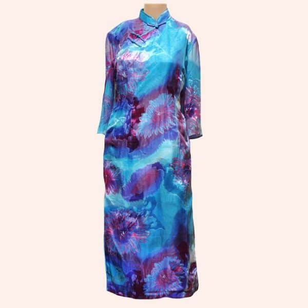 Китайское длинное платье