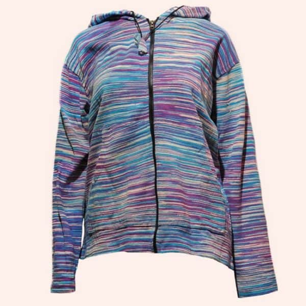 Кофта на молнии Небесная лазурь