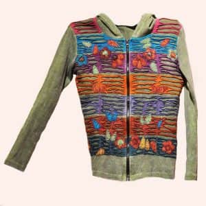 Светло-серая кофта Пэчворк Светло-серая кофта Пэчворк