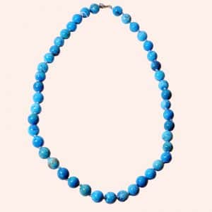 Бусы из голубого агата Бусы из голубого агата