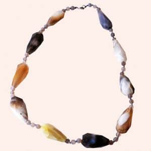 Бусы из разноцветного агата Бусы из разноцветного агата
