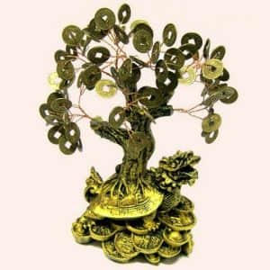 Денежное дерево на Драконовой черепахе 20см