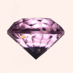 Бриллиант 2 см розовый