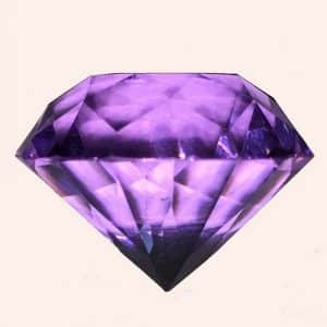 Бриллиант 2 см фиолетовый