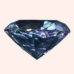 Бриллиант 10 см голубой