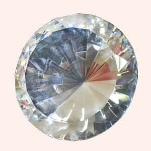 Бриллиант 15 см белый