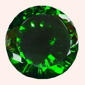 Бриллиант 15 см зелёный