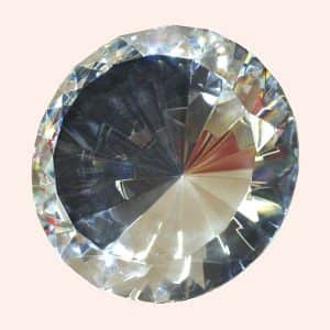 Бриллиант 20 см белый