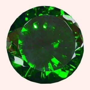 Бриллиант 20 см зелёный