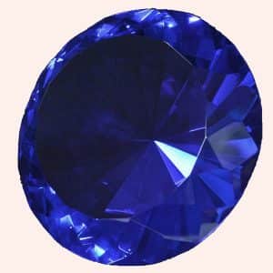 Бриллиант 20 см синий