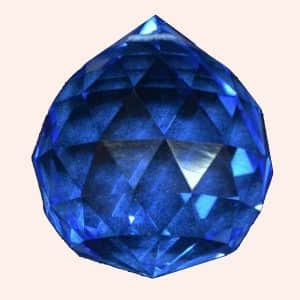 Кристалл Фен Шуй 3.5 см синий