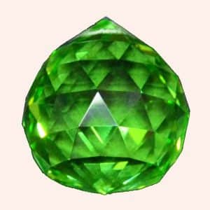 Кристалл Фен Шуй 3.5 см зеленый