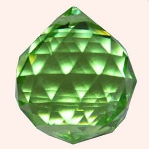 Кристалл Фен Шуй 2,3 см зеленый