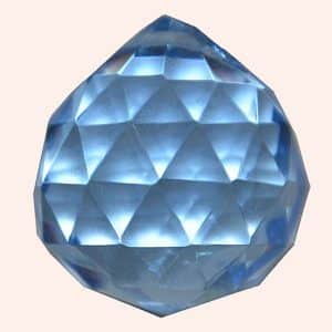 Кристалл Фен Шуй 2,3 см голубой голубой