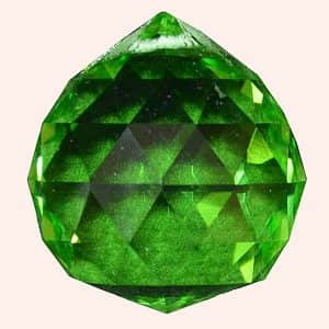 Кристалл Фен Шуй 5 см зеленый