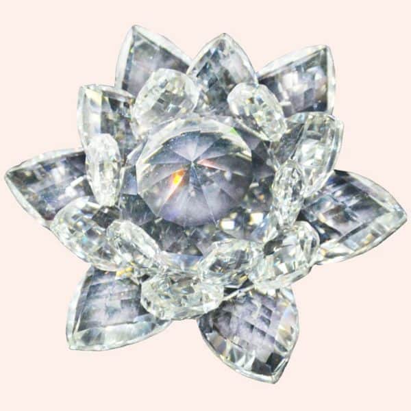 Хрустальный лотос 23 см