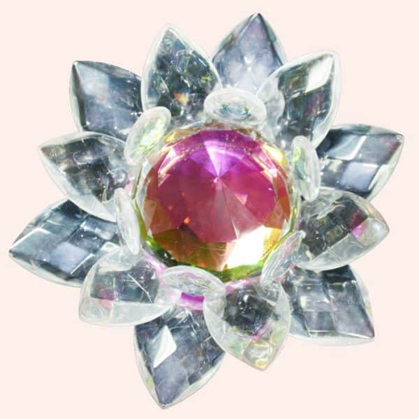 Хрустальный лотос 14 см