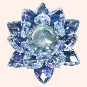 Хрустальный лотос 10.5 см синий Хрустальный лотос 10.5 см синий