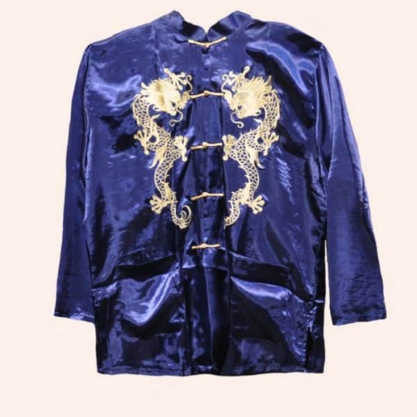 Синяя курточка с драконами