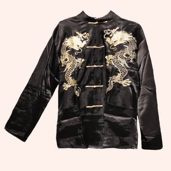 Чёрная курточка с драконами
