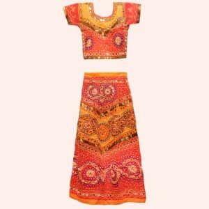 Ленга чоли красно-оранжевая Ленга чоли красно-оранжевая