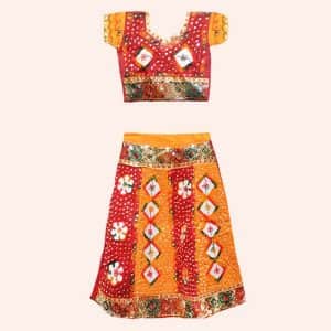 Ленга чоли бордово-оранжевая Ленга чоли бордово-оранжевая