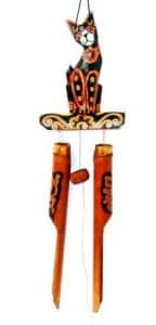 Музыка ветра Котик на бамбуке