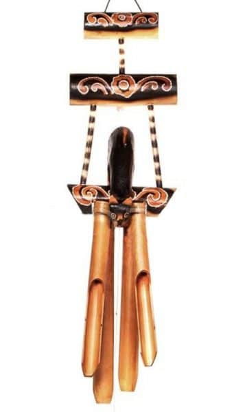 Музыка ветра Котик на бамбуковой лестнице