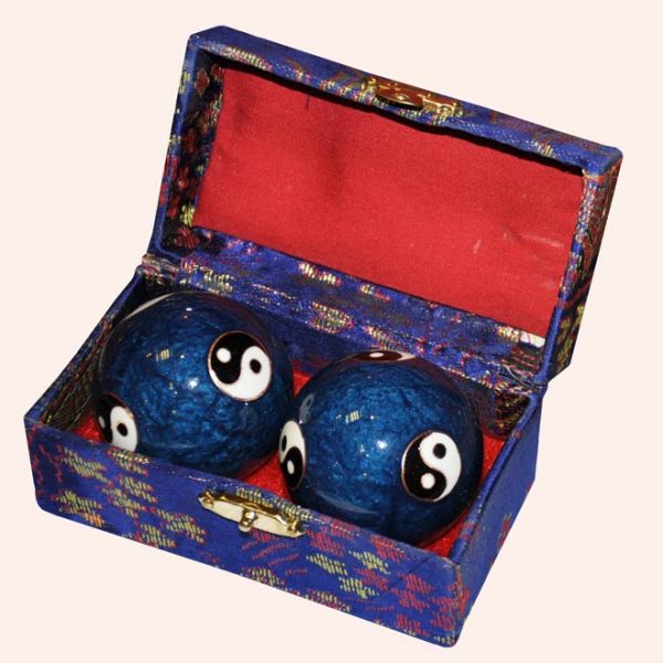 Шары здоровья 4.5см синие инь-янь