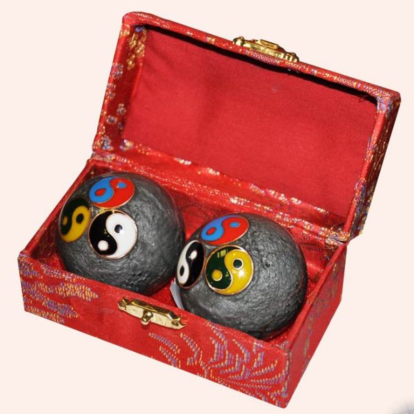 Шары здоровья 4.5см серые инь-янь