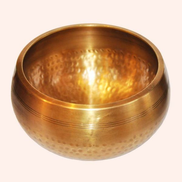 Поющая чаша полукованная 7 металлов 14 см