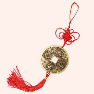 Китайская монета 4 животных 6 см