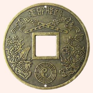 Китайская монета большая 13 см