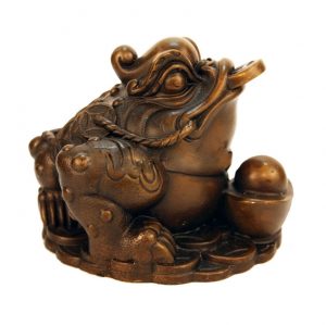 Денежная жаба из бронзы
